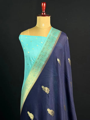 Semi Georgette Silk Saree with Elegant Mango Design