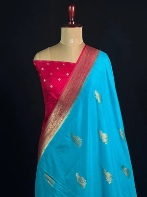 Semi Georgette Silk Saree with Elegant Mango Design