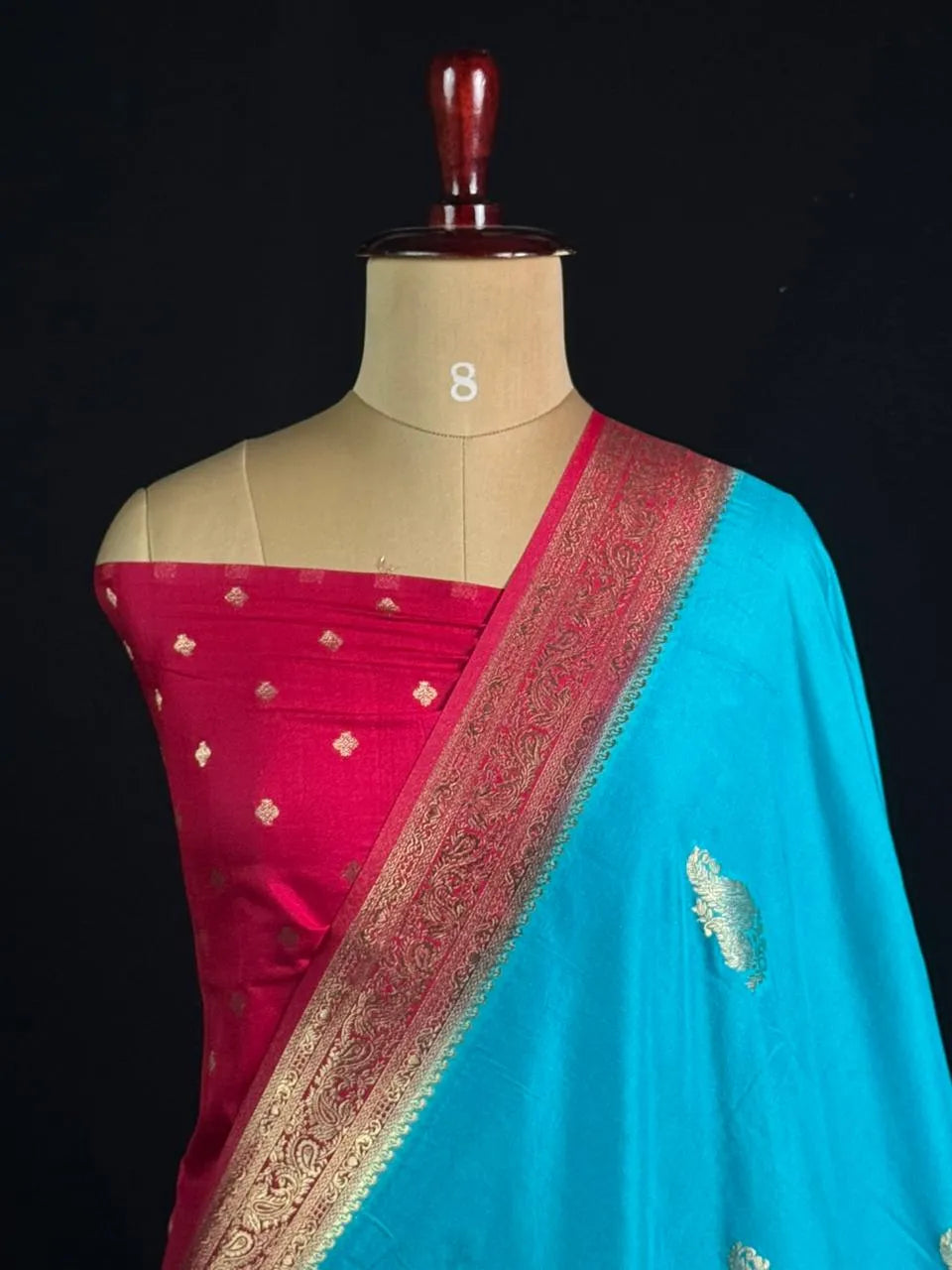 Semi Georgette Silk Saree with Elegant Mango Design