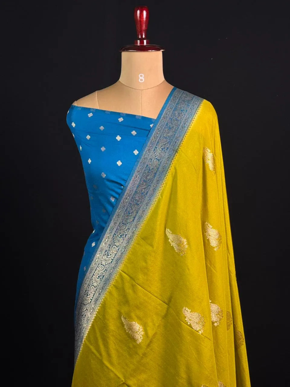 Semi Georgette Silk Saree with Elegant Mango Design