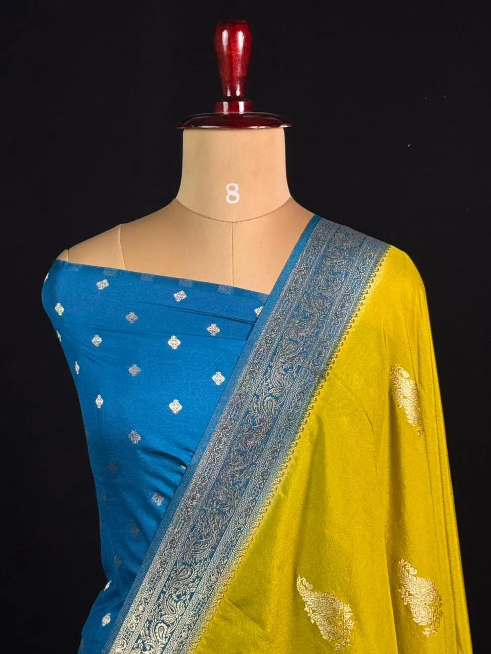 Semi Georgette Silk Saree with Elegant Mango Design