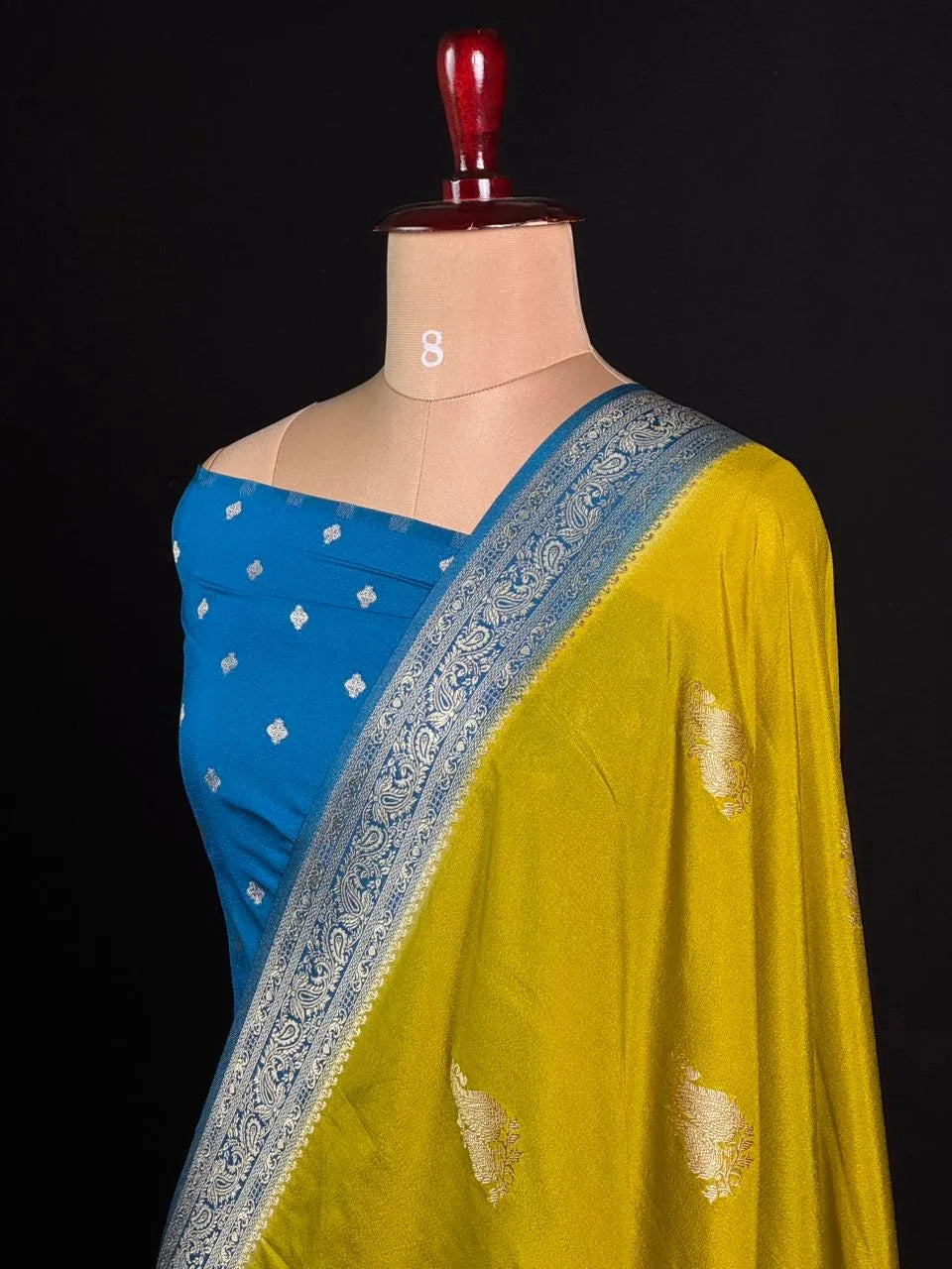 Semi Georgette Silk Saree with Elegant Mango Design