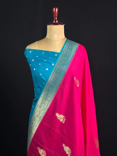 Semi Georgette Silk Saree with Elegant Mango Design