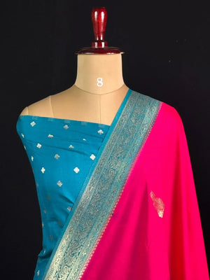 Semi Georgette Silk Saree with Elegant Mango Design