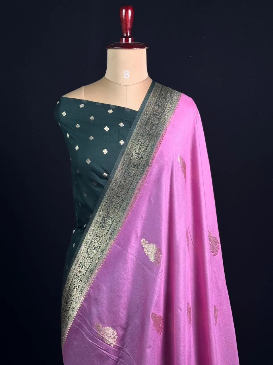 Semi Georgette Silk Saree with Elegant Mango Design
