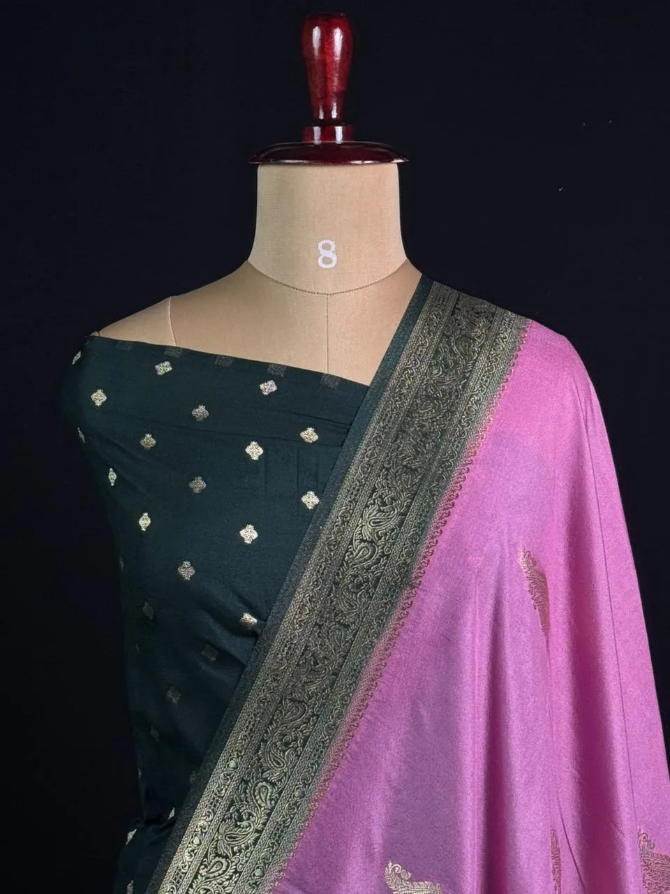 Semi Georgette Silk Saree with Elegant Mango Design