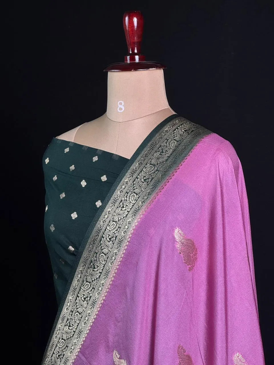 Semi Georgette Silk Saree with Elegant Mango Design