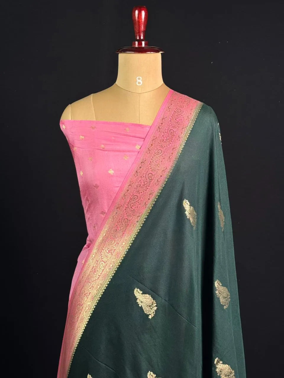 Semi Georgette Silk Saree with Elegant Mango Design