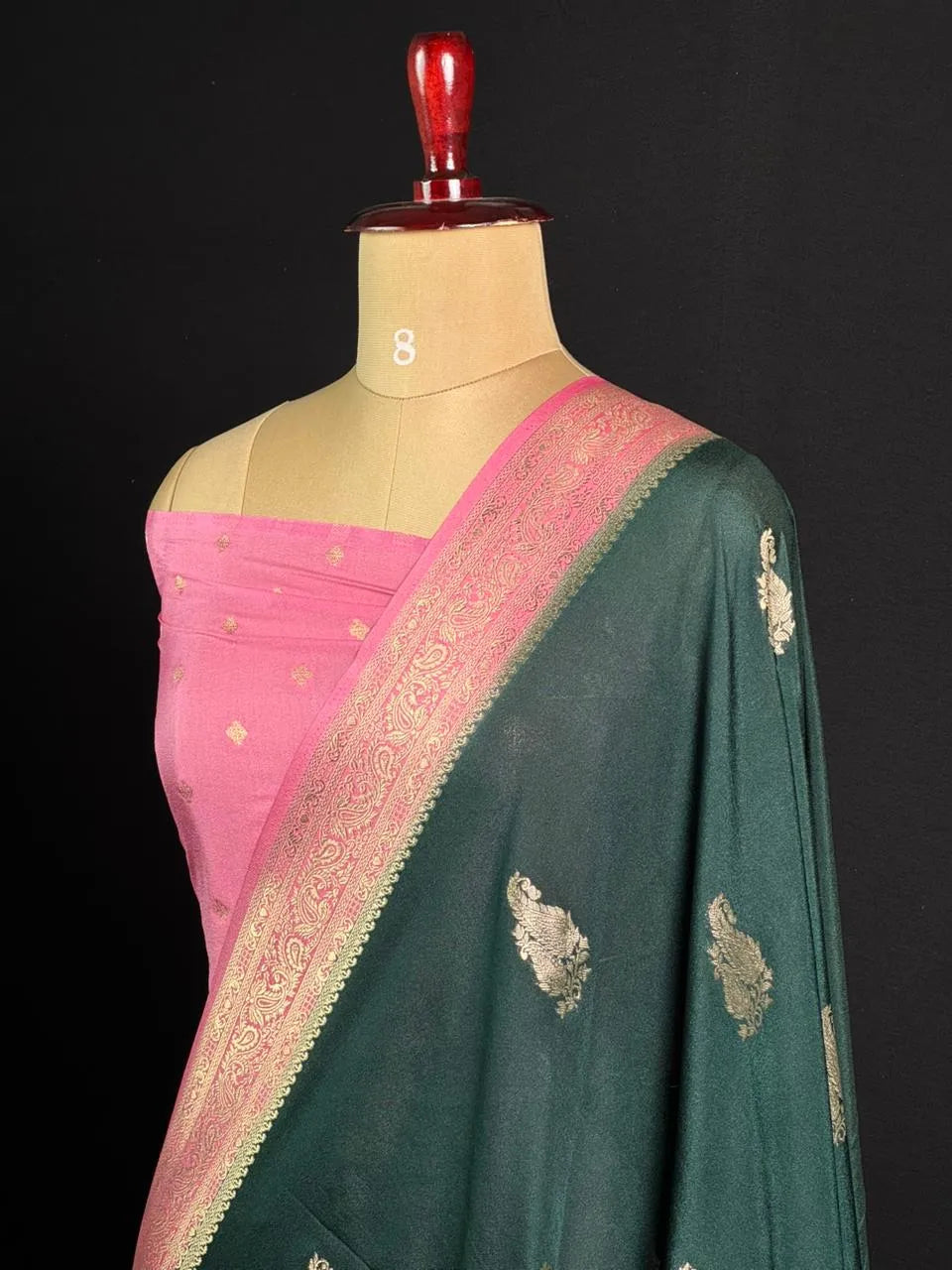 Semi Georgette Silk Saree with Elegant Mango Design