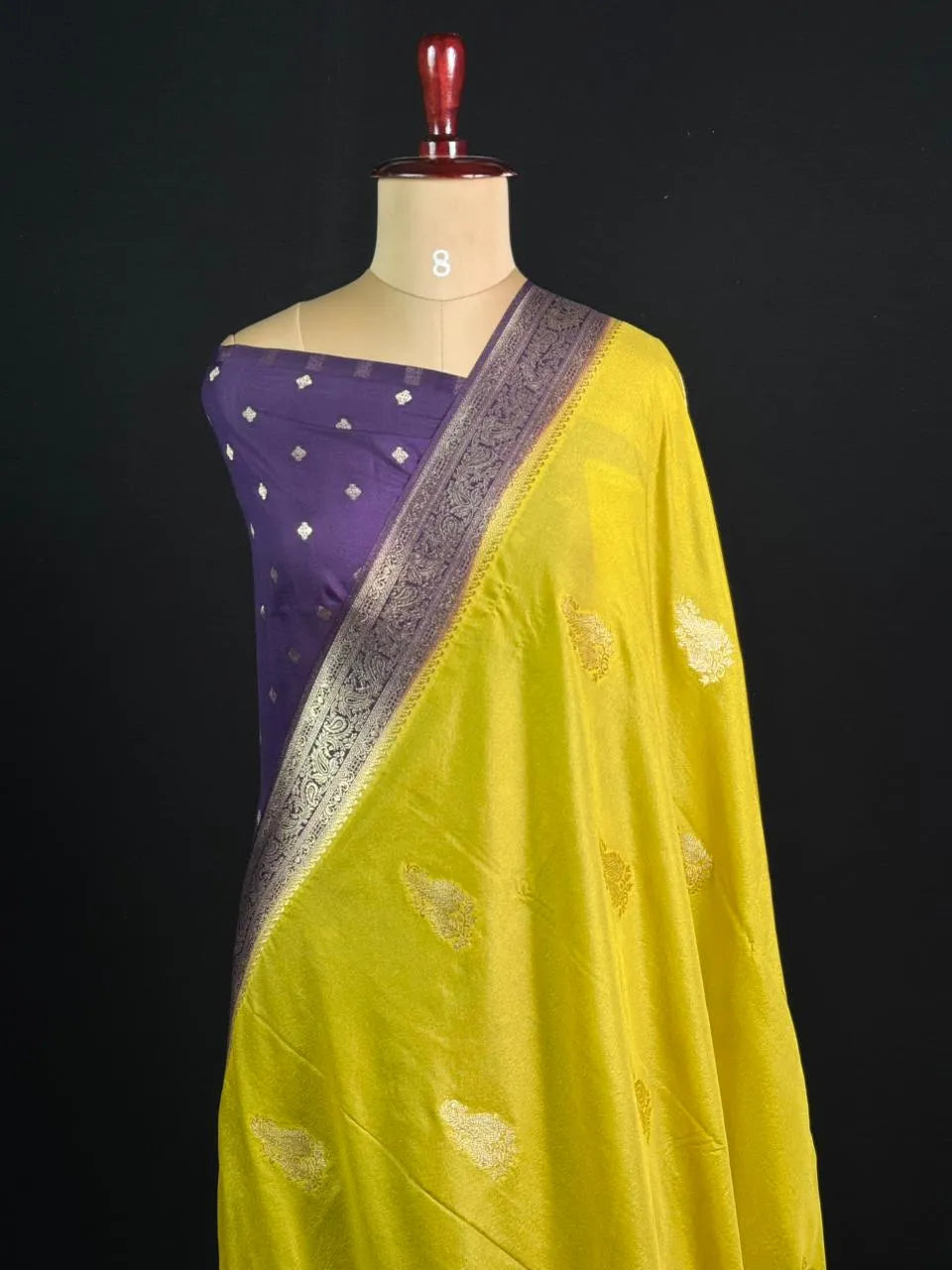 Semi Georgette Silk Saree with Elegant Mango Design