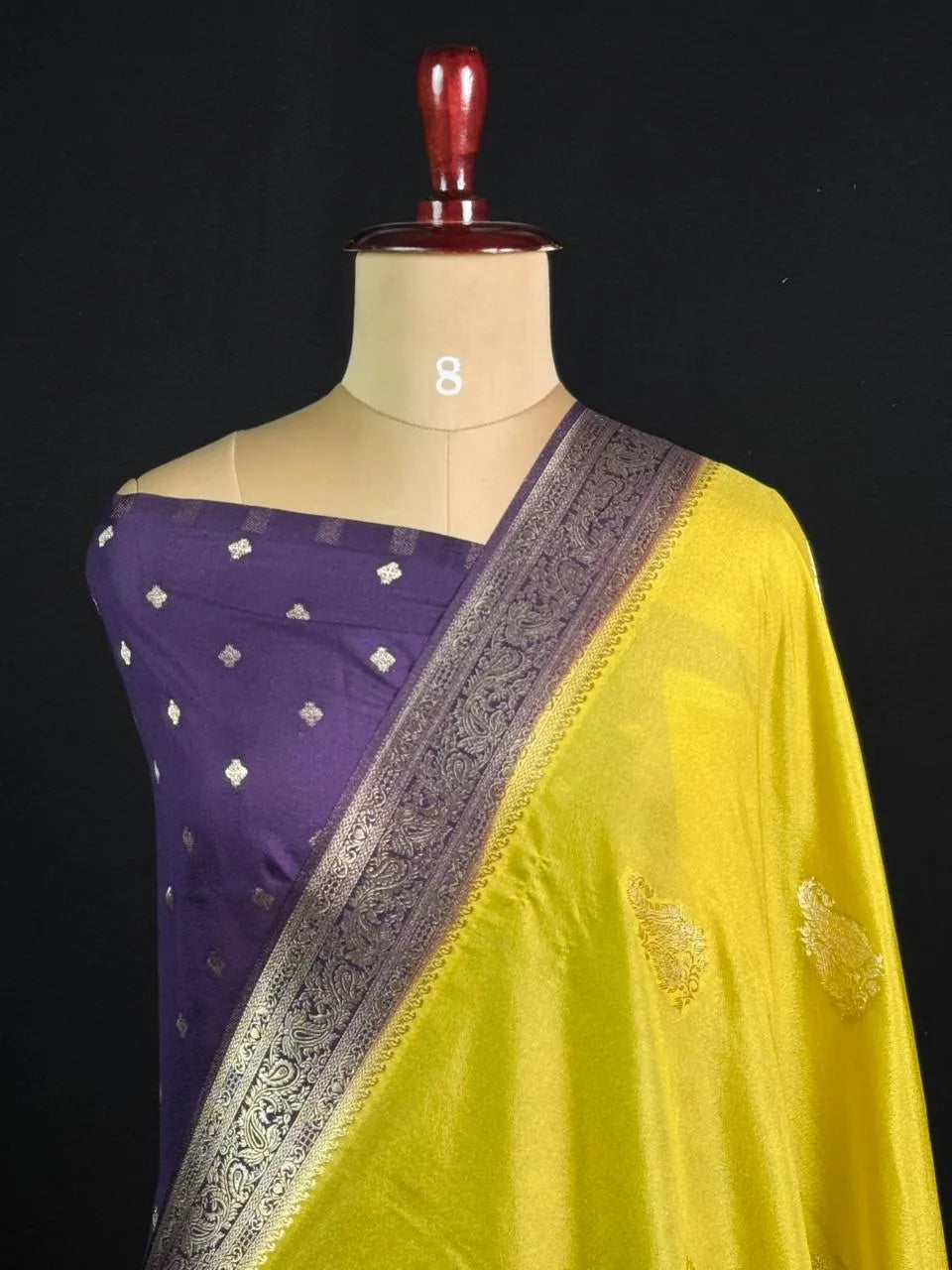 Semi Georgette Silk Saree with Elegant Mango Design