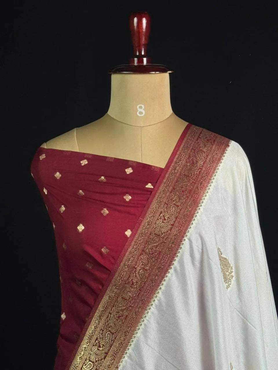 Semi Georgette Silk Saree with Elegant Mango Design