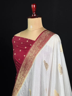 Semi Georgette Silk Saree with Elegant Mango Design