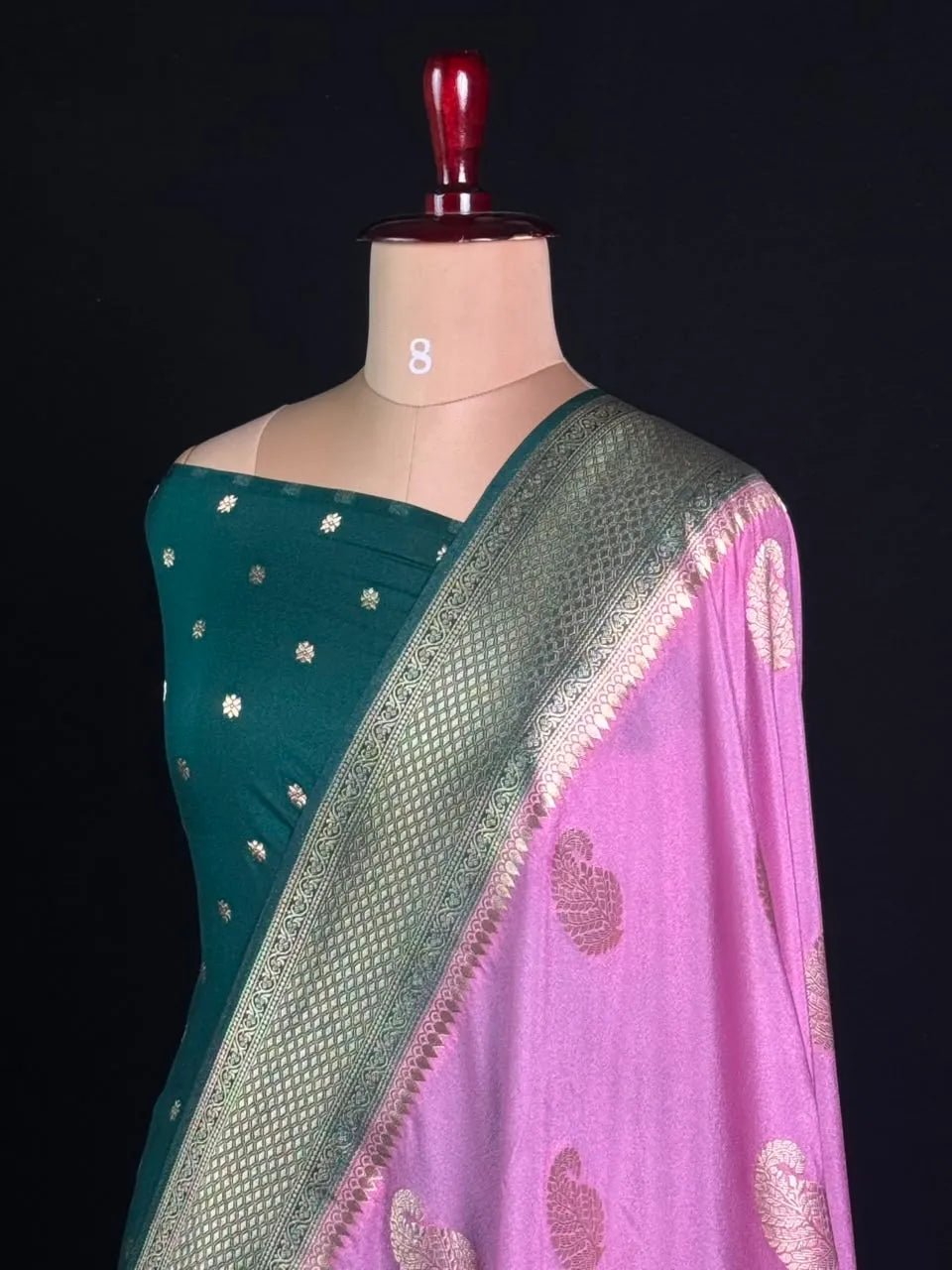 Semi Georgette Silk Saree with Elegant Mango Design