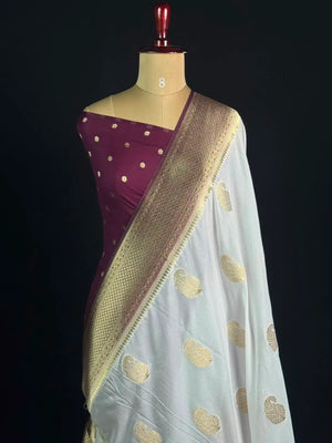 Semi Georgette Silk Saree with Elegant Mango Design