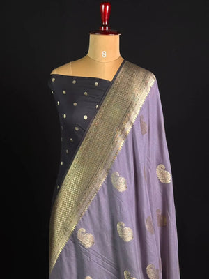 Semi Georgette Silk Saree with Elegant Mango Design