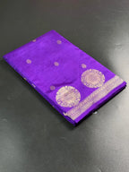 Puna Raw Silk Saree with Zari Border