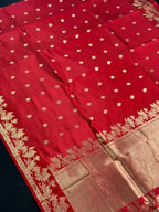 Puna Raw Silk Saree with Zari Border