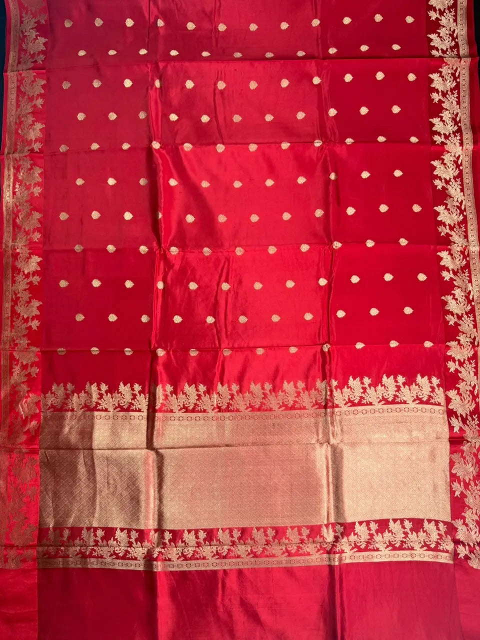Puna Raw Silk Saree with Zari Border