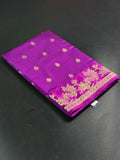 Puna Raw Silk Saree with Zari Border