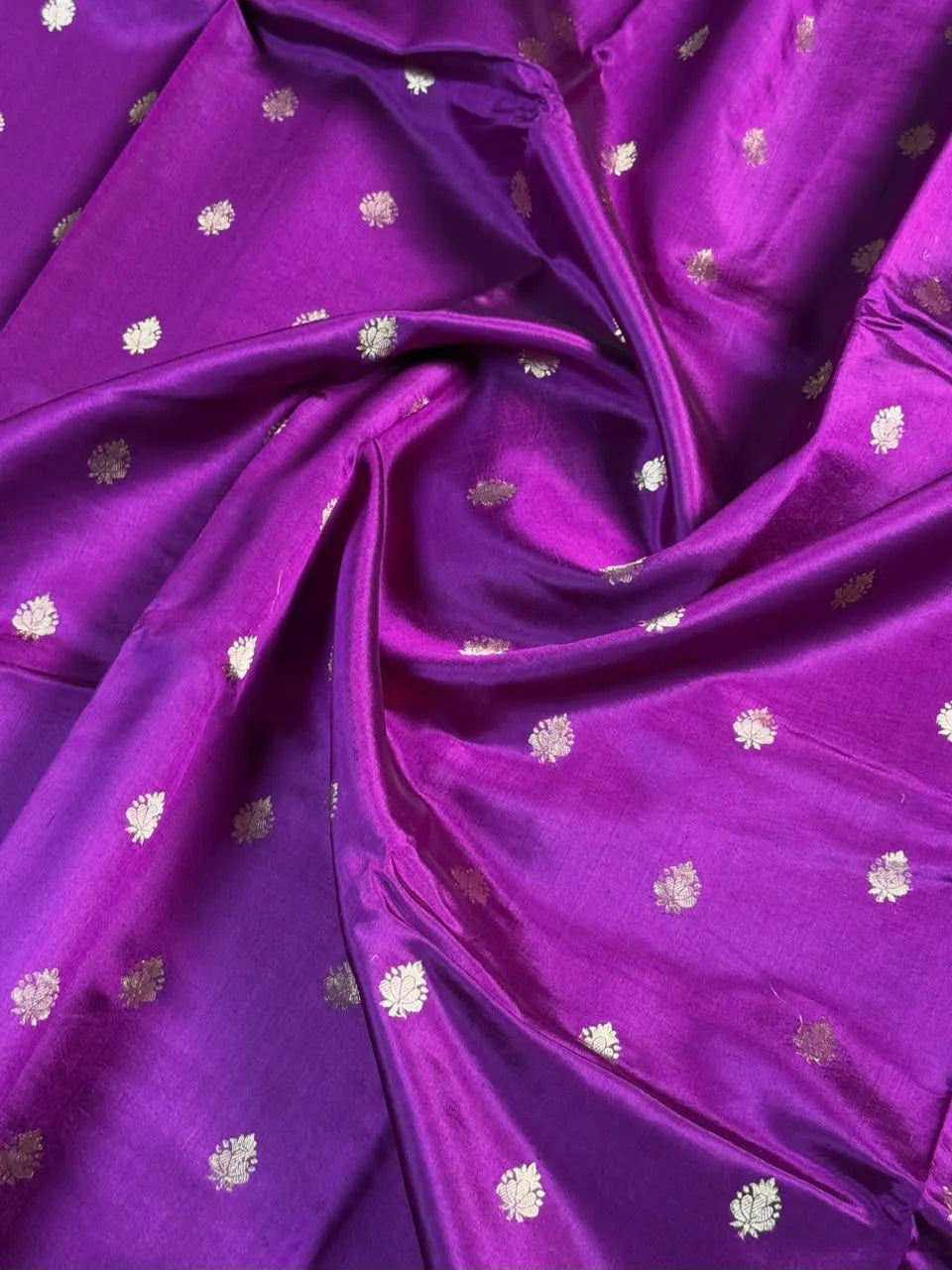 Puna Raw Silk Saree with Zari Border