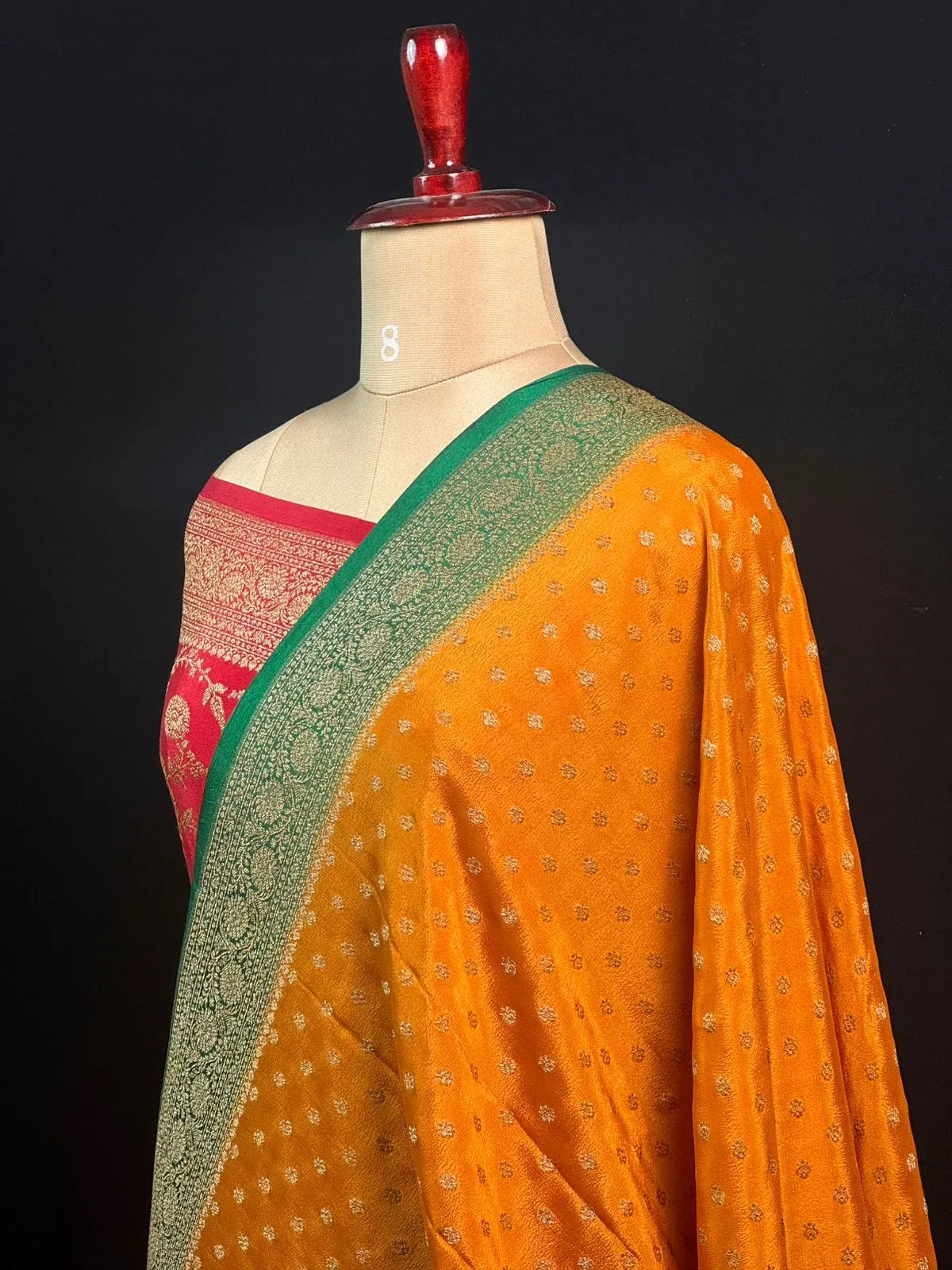 Pure Banarasi 3D Crepe Silk Saree 