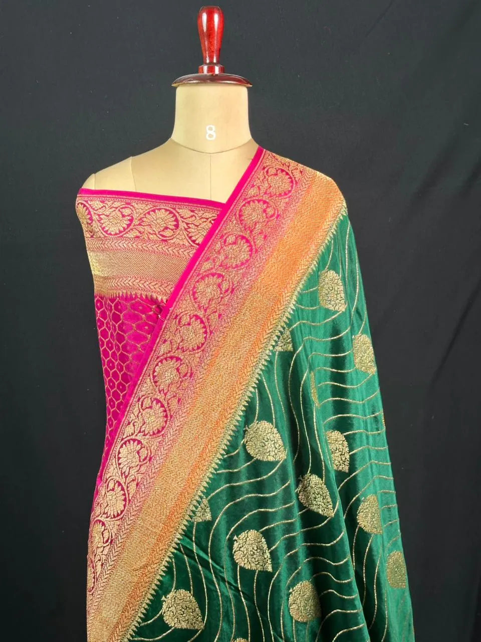 Pure Banarasi 3D Crepe Silk Saree
