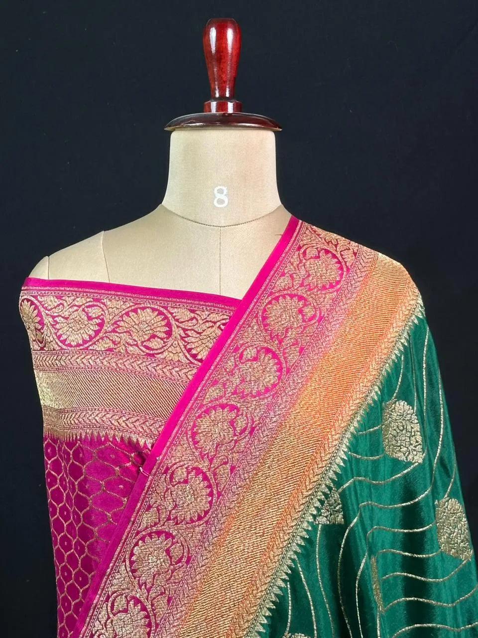 Pure Banarasi 3D Crepe Silk Saree