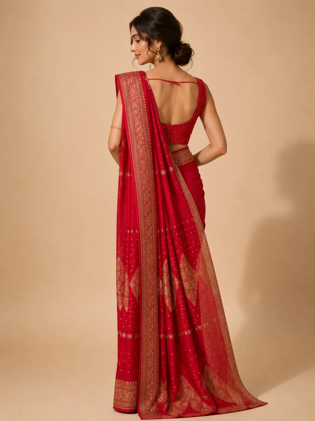 Queen’s Choice Pure Banarasi Crepe Silk Saree ✨