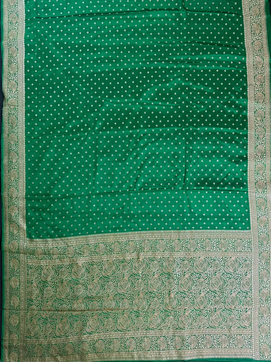 Pure Banarasi Crepe Saree-Silk 
