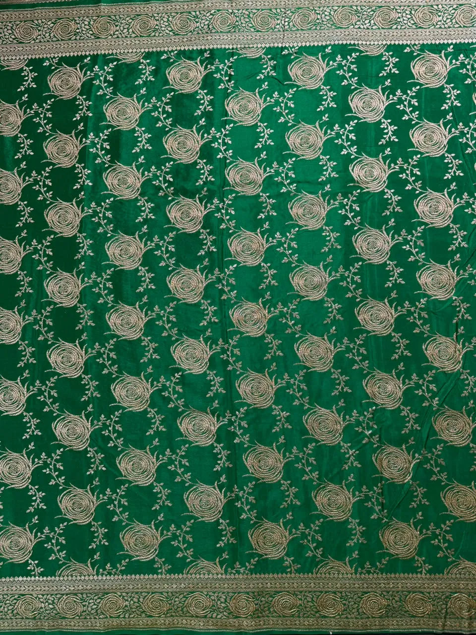 Pure Banarasi Crepe Saree-Silk 
