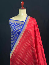 Pure Banarasi Crepe Saree Piping Border