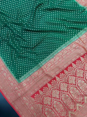 Timeless Pure  Banarasi Crepe Silk Saree
