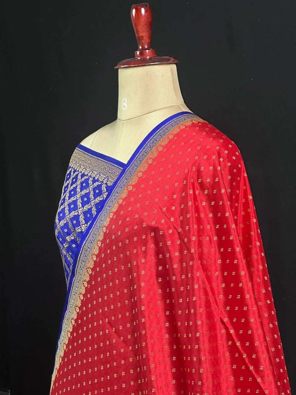 Pure Banarasi Crepe Saree Piping Border