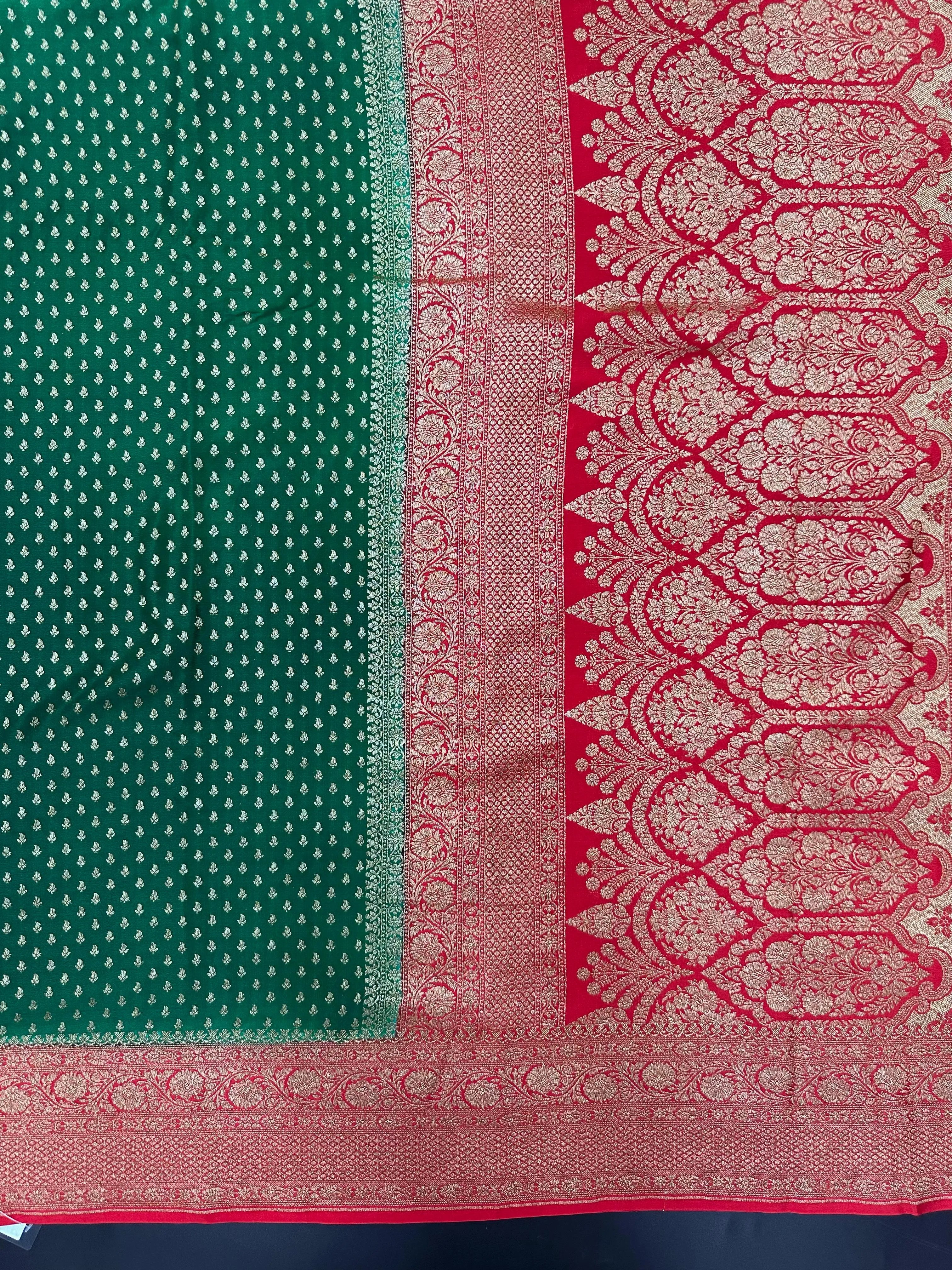 Timeless Pure  Banarasi Crepe Silk Saree