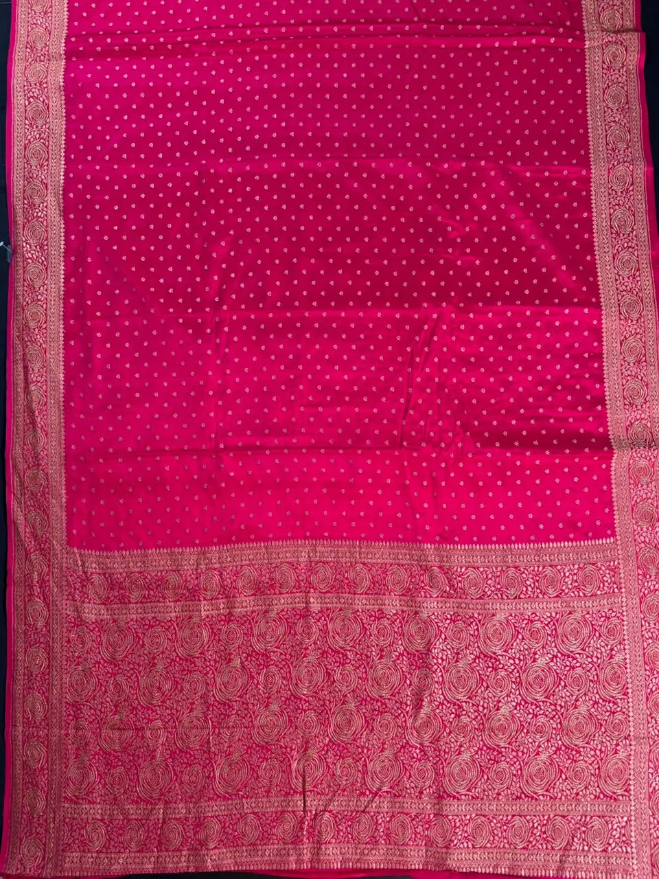 Pure Banarasi Crepe Saree-Silk 