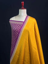 Pure Banarasi Crepe Saree Piping Border