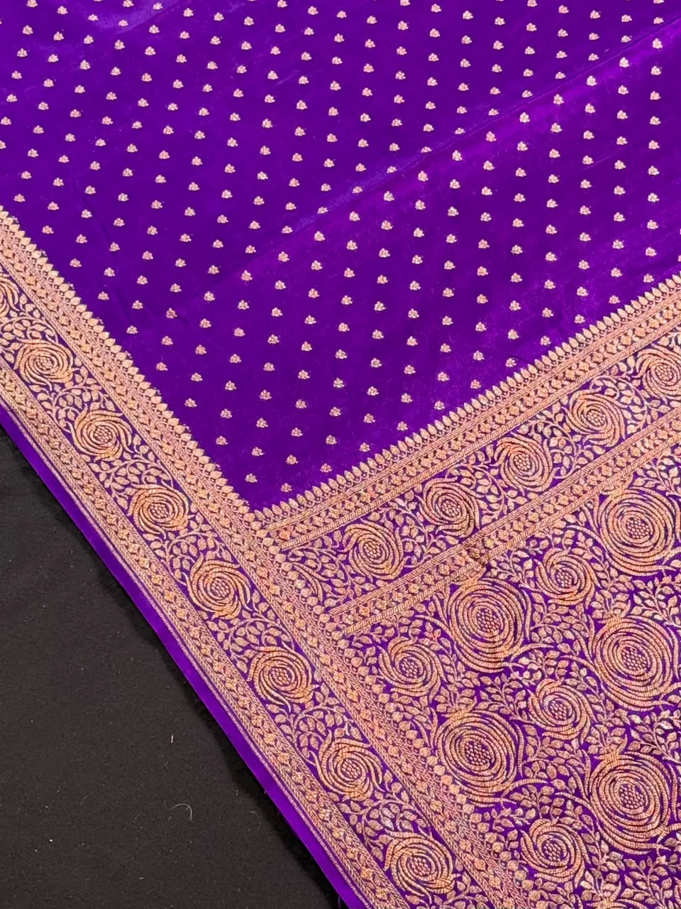 Pure Banarasi Crepe Saree-Silk 