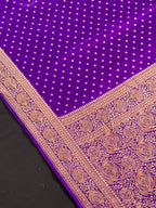 Pure Banarasi Crepe Saree-Silk 