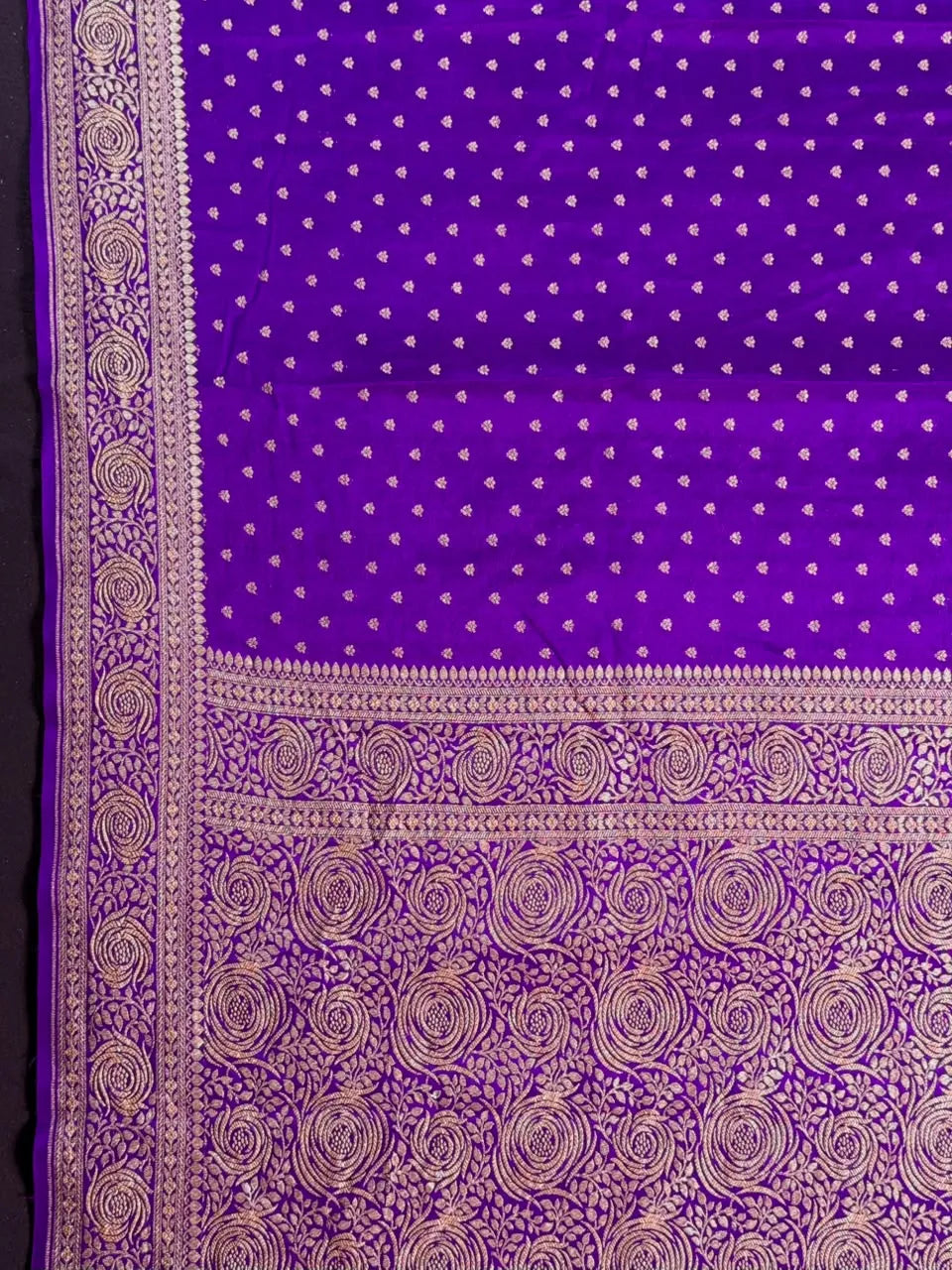 Pure Banarasi Crepe Saree-Silk 
