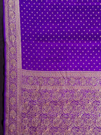 Pure Banarasi Crepe Saree-Silk 