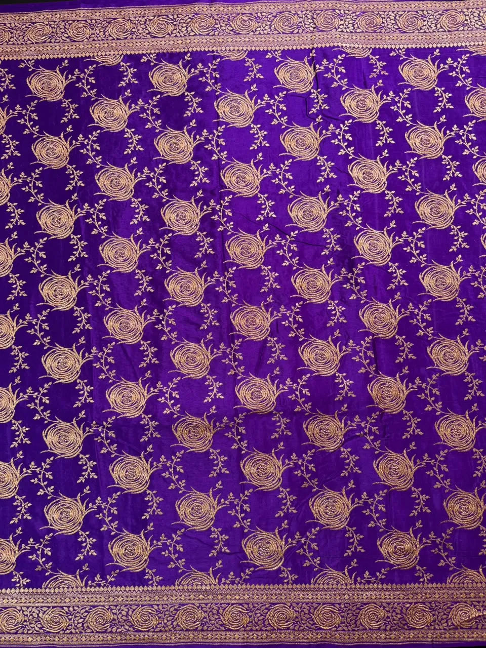 Pure Banarasi Crepe Saree-Silk 