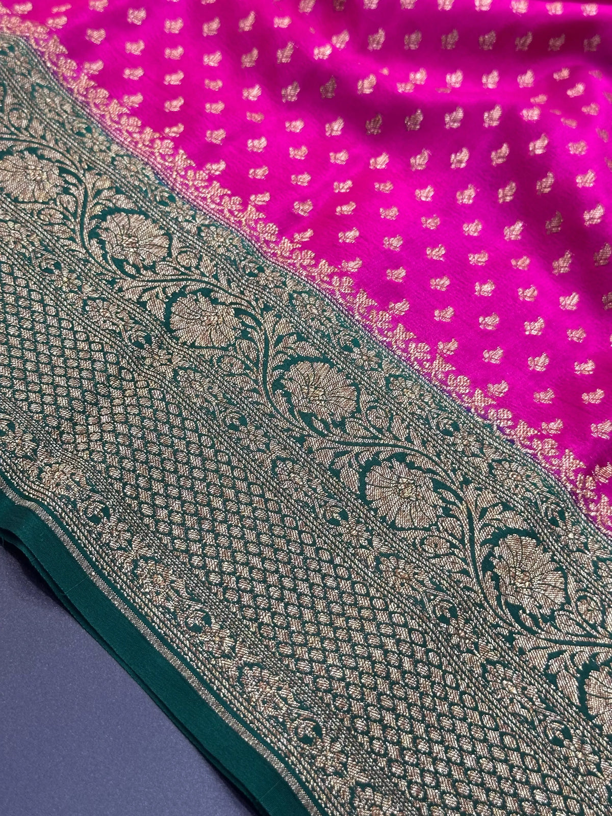 Timeless Pure  Banarasi Crepe Silk Saree