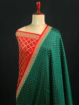 Pure Banarasi Crepe Saree Piping Border