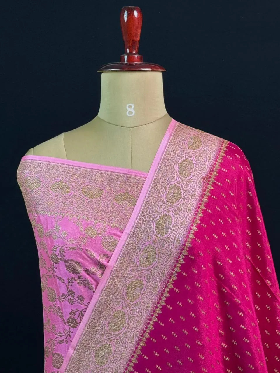 Pure Banarasi Crepe Saree