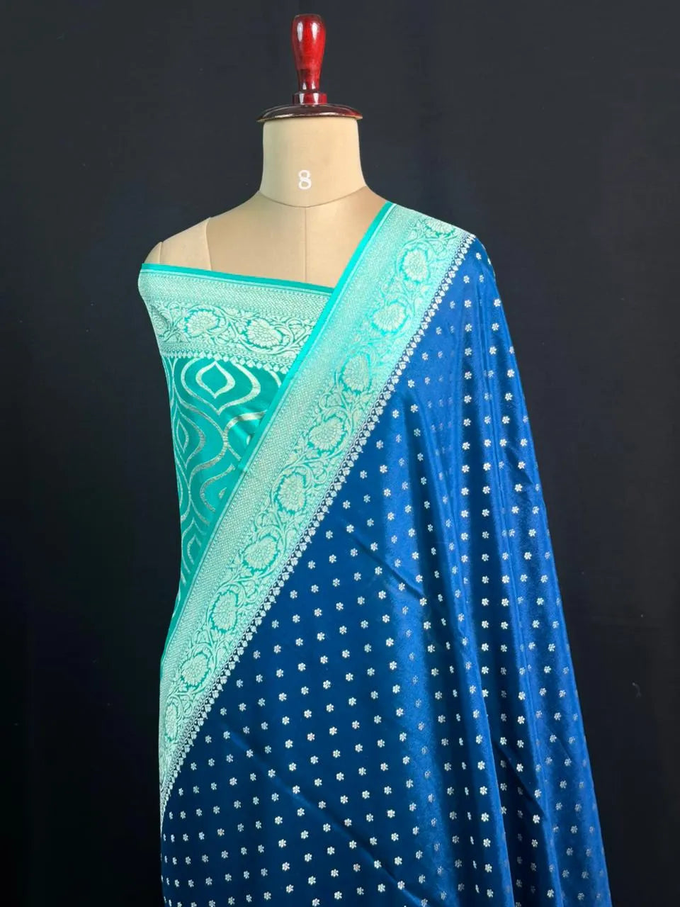 Elegant Handloom Pure Banarasi Crepe Silk Saree