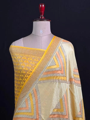 Pure Banarasi Crepe Saree 