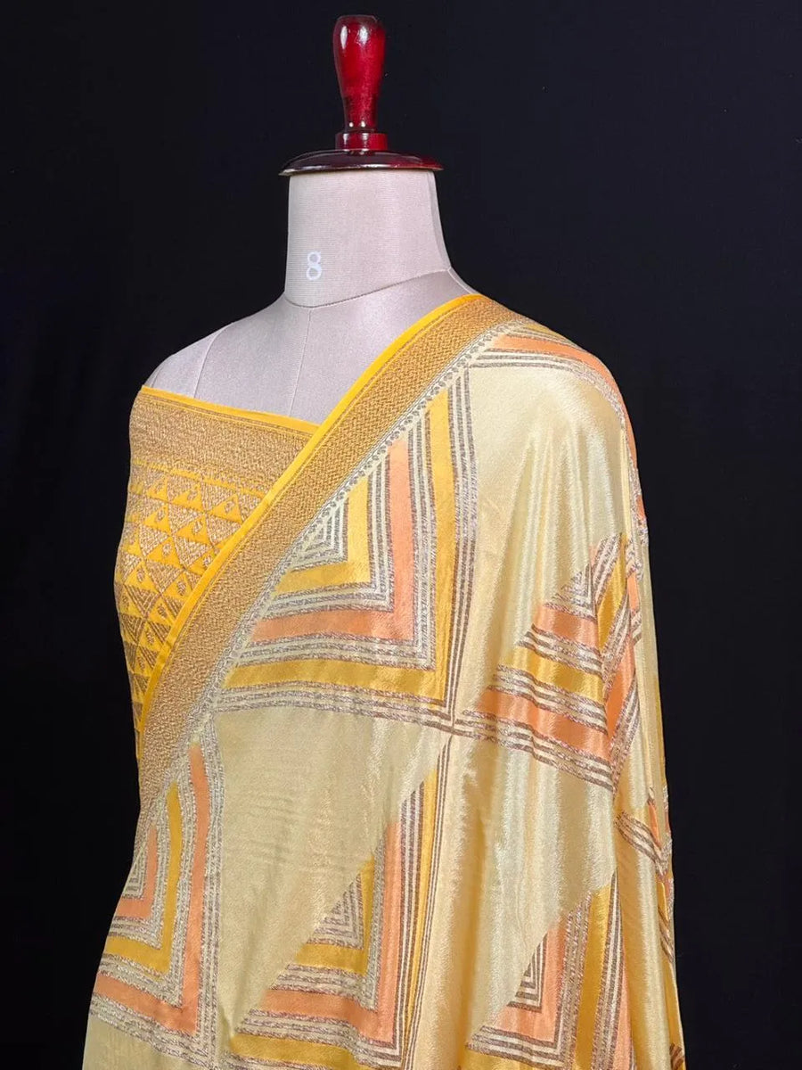 Pure Banarasi Crepe Saree 