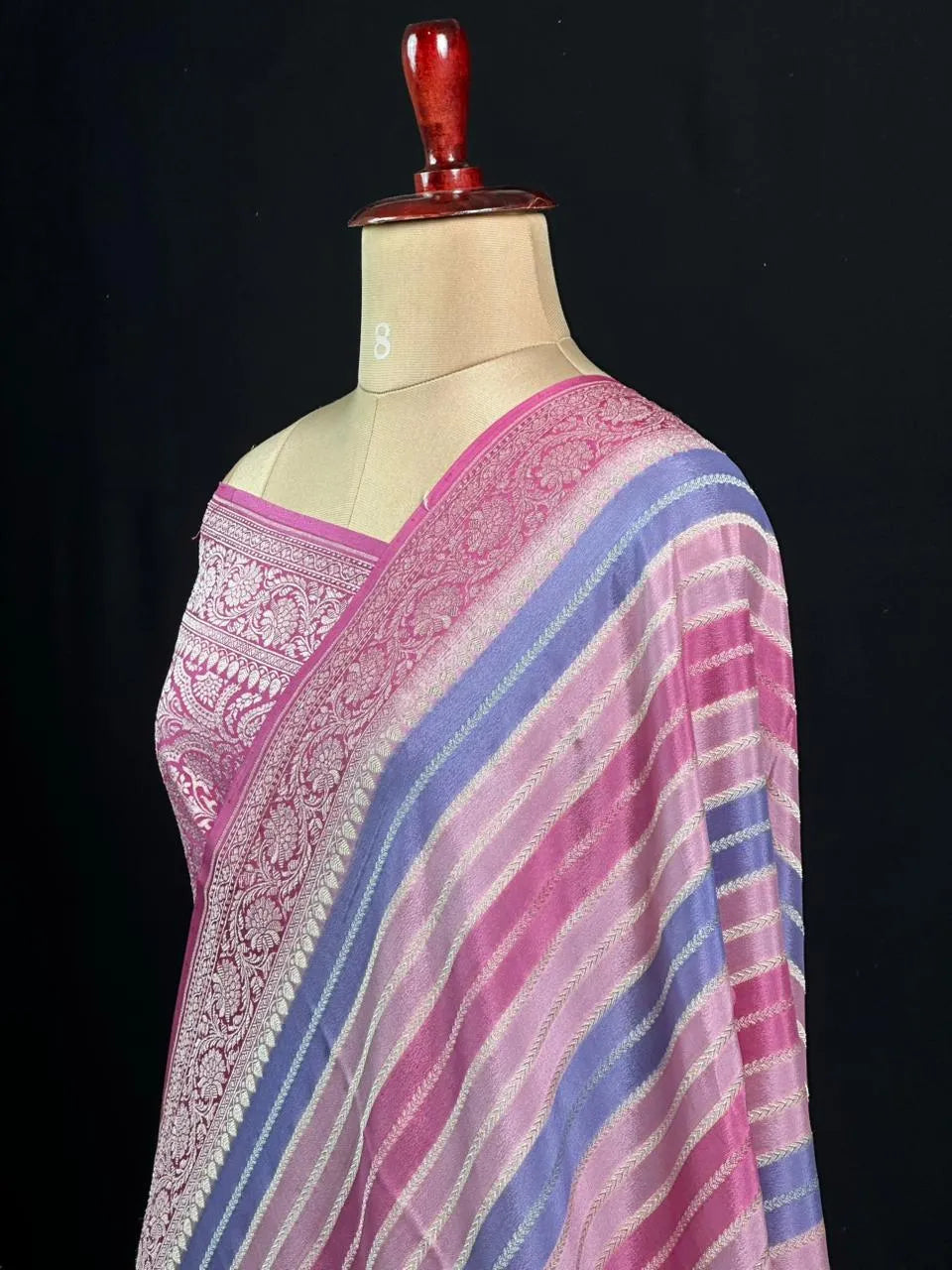 Pure Banarasi Crepe Silk Saree 