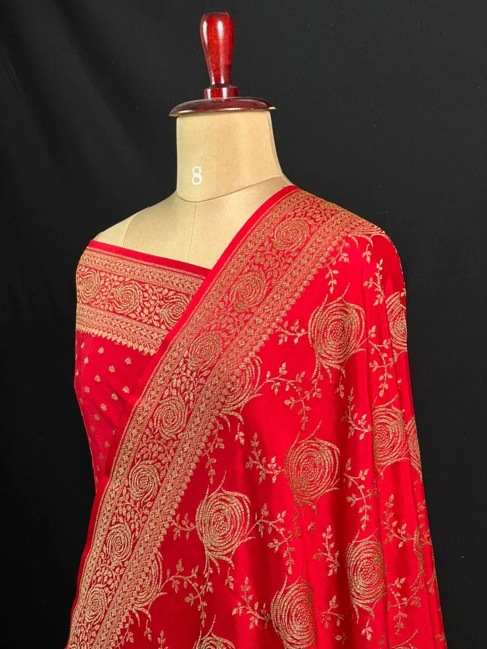 Pure Banarasi Crepe Saree-Silk
